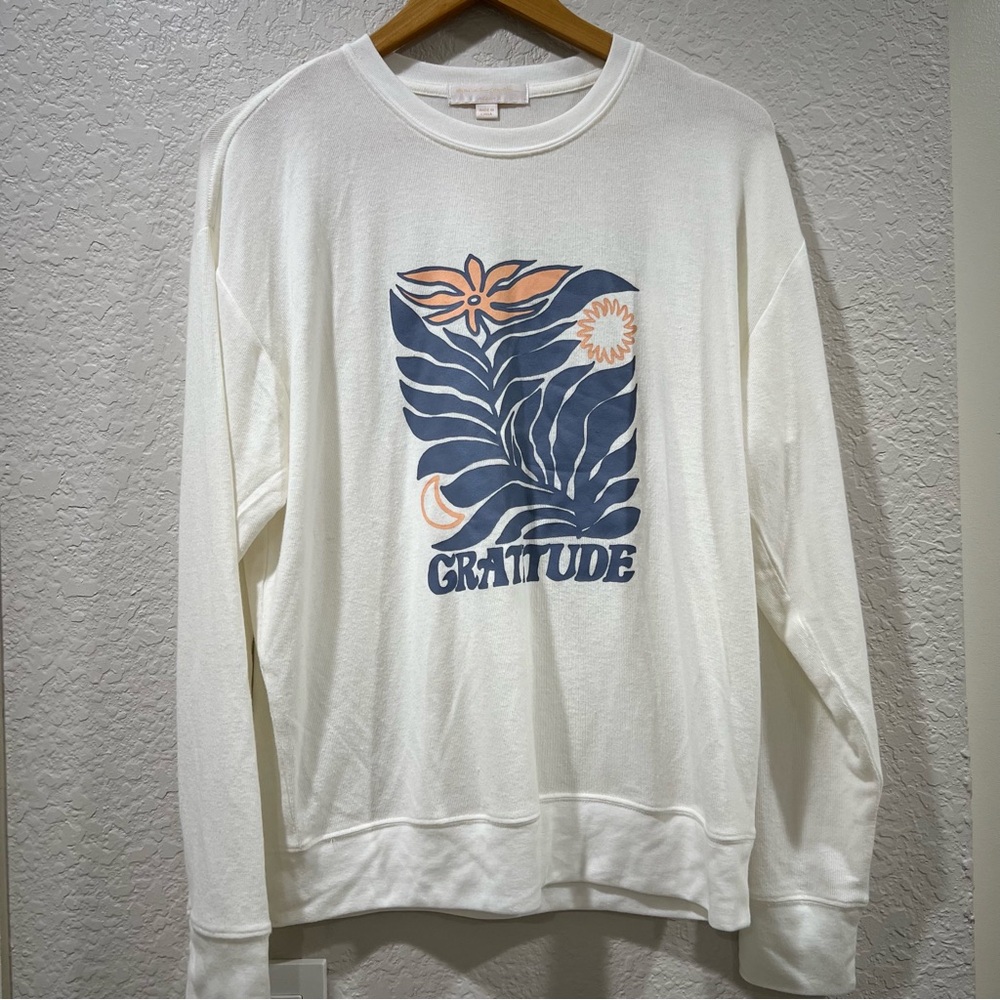 Spiritual Gangster Gratitude Relaxed Savasana Sweater Size Medium - Picture 12 of 12